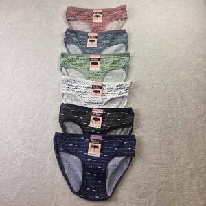 Bini Huang Underwear 6 Pack Bikini Panties Fish Print Multicolor NO.1189 L/XL